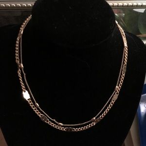 Two strand chain necklace
